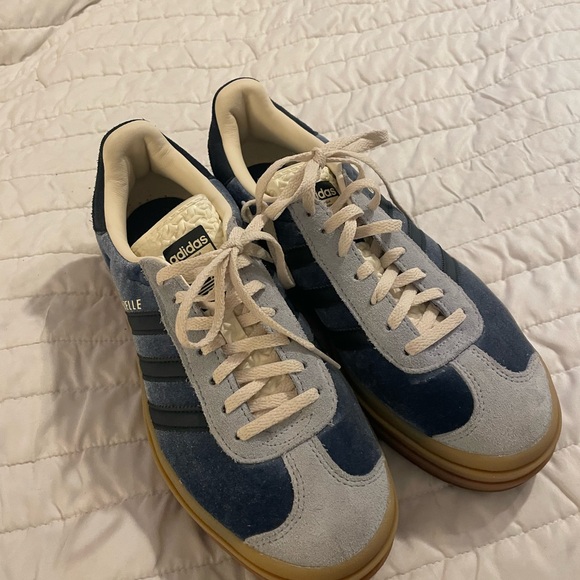 adidas Shoes - Gazelle Bold Lace Up Sneakers - Blue size 7 1/2